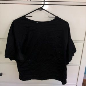 Black Flowy T-Shirt